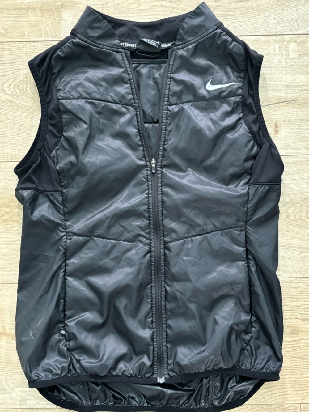 Nike Black Running Lightweight Aeroloft  Vest with Reflective Swoosh